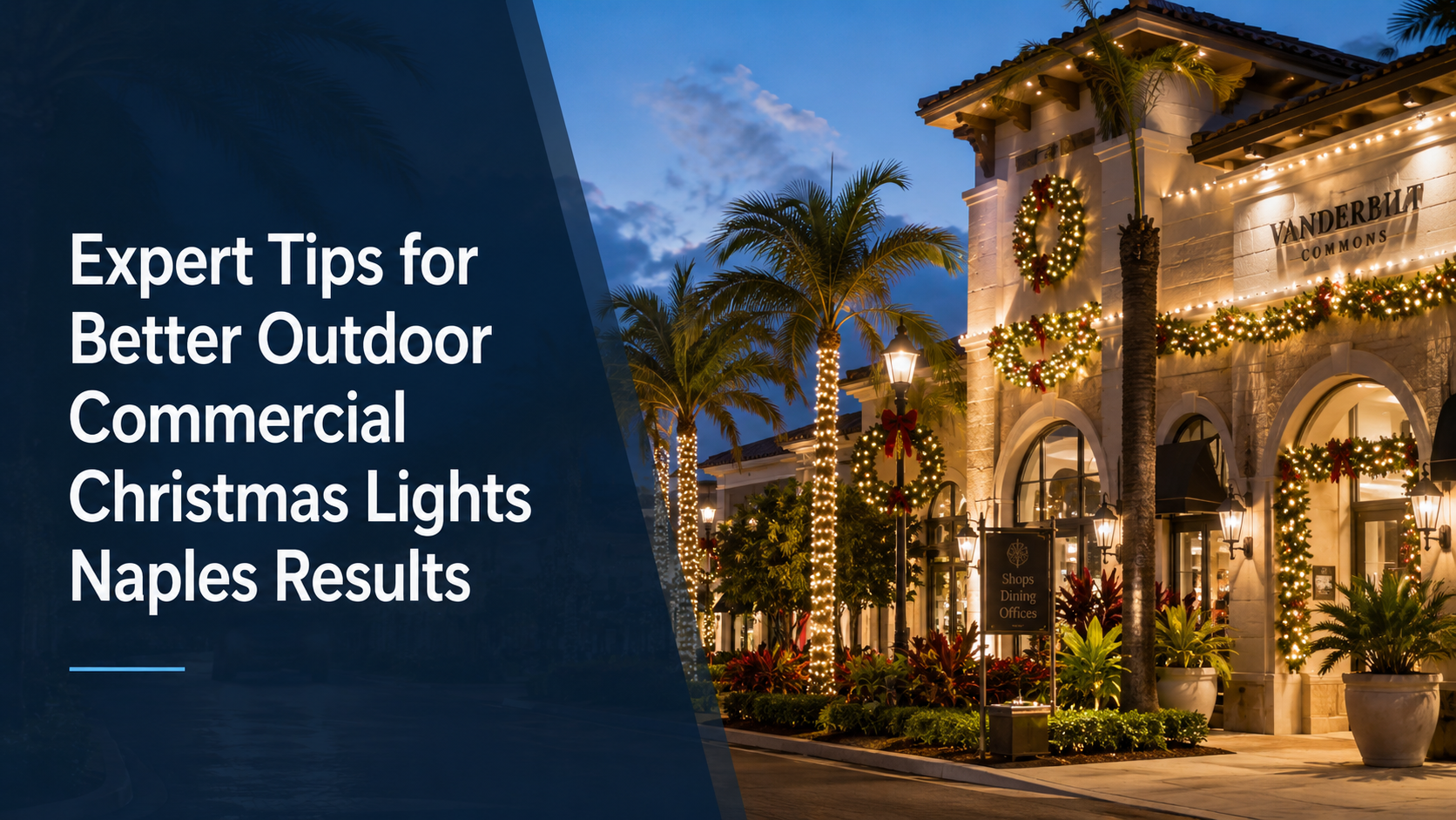 Expert Tips for Better Outdoor Commercial Christmas Lights Naples Results