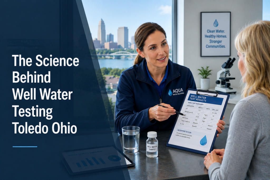 Well water testing consultation in Toledo
