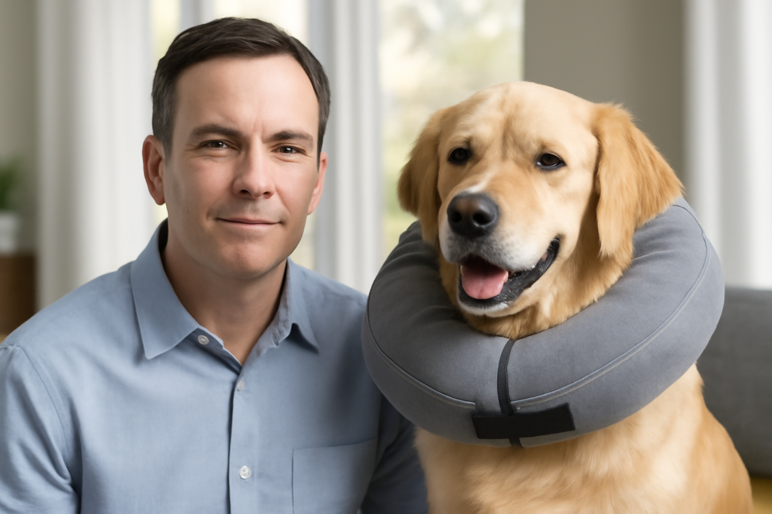 InventHelp Inventor Develops New Post-Operative Collar for Pets (CNC-1158)